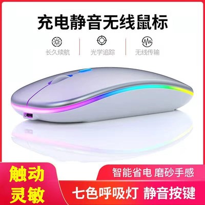Rechargeable Wireless Bluetooth mouse mute desktop noteboo