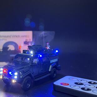 微影1:72剑齿虎(AM9851)装甲车改装加灯 遥控 磁控 车含改装费