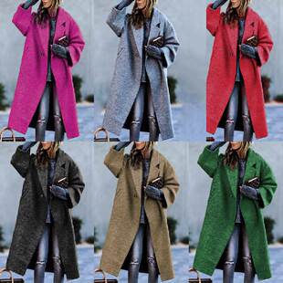 S-4XL large size loose fat MM wool coat for autumn and winte