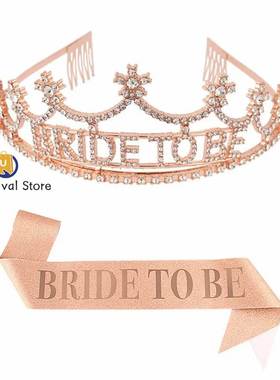Bride To Be Crown Wedding Accessories Fashion Rhinestone Hea