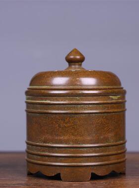 纯铜苏工香熏炉室内盘香炉线香家居摆件办公室书房香篆家用沉香道