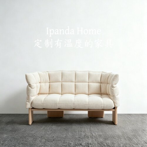中古风实木布艺沙发法式复古高级感客厅设计师款家用直排沙发定制