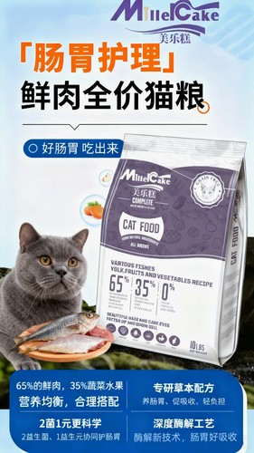 营养增肥三文鱼英短蓝猫主粮