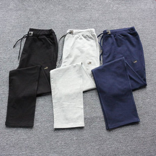 直筒毛圈棉卫裤 纯棉休闲裤 宽松弹力大码 舒适运动裤 夏 男士 长裤 薄款