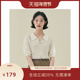蕾丝针织衫 PIT新中式 国风米白镂空钩花翻领短袖 女2025夏T恤上衣
