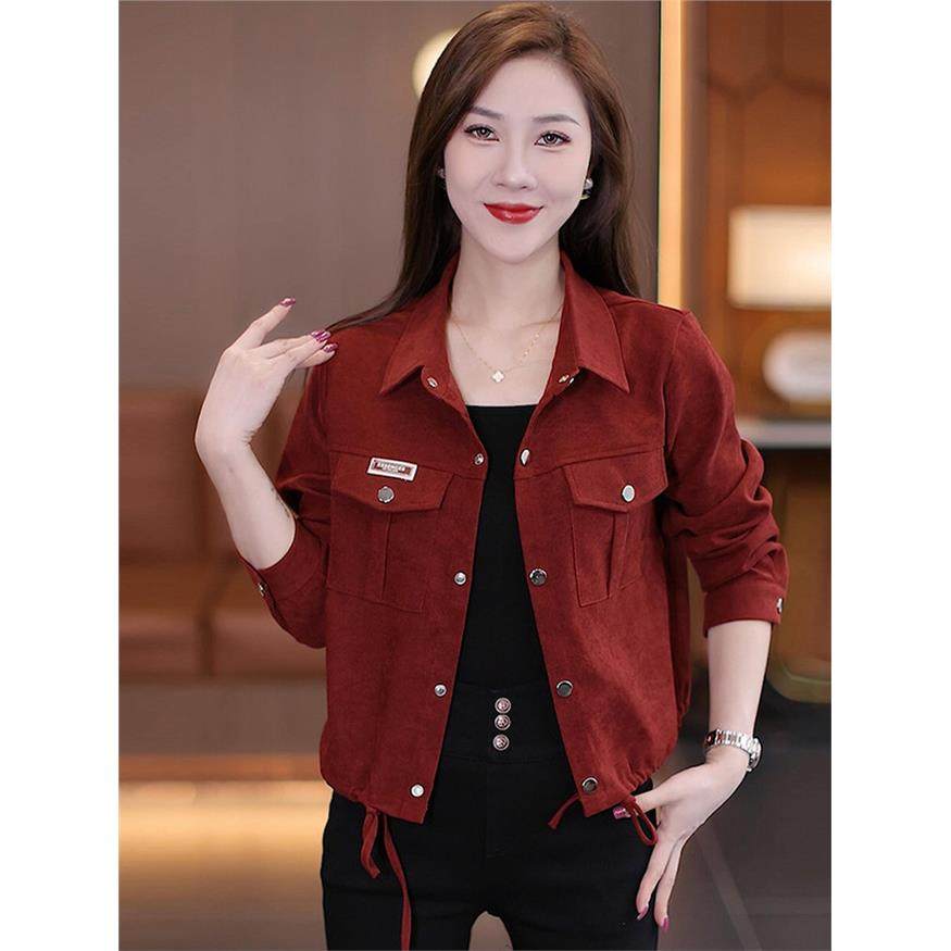 时尚覆古港风短款外套女2026早秋季新款气质显瘦百搭休闲工装上衣,女装/女士精品,短外套,淘宝优惠券,粉丝福利购,淘宝优惠卷