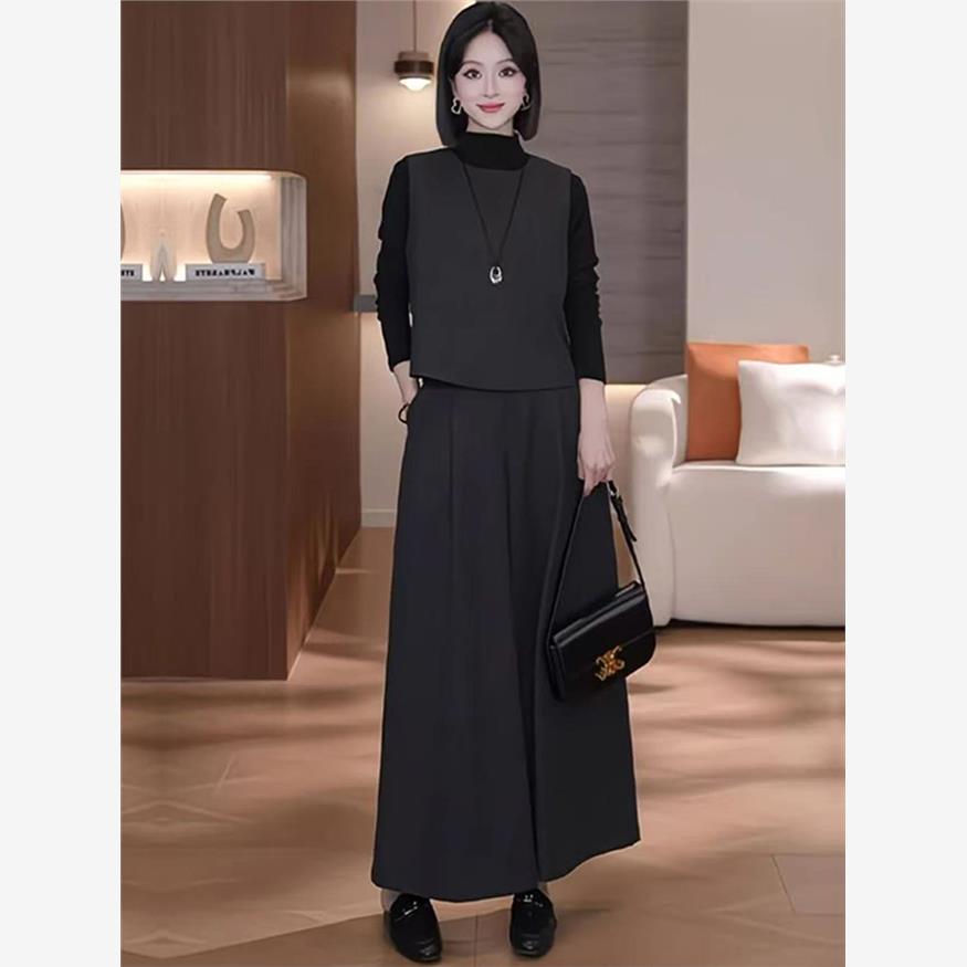 时尚套装女25秋季新款高档三件套