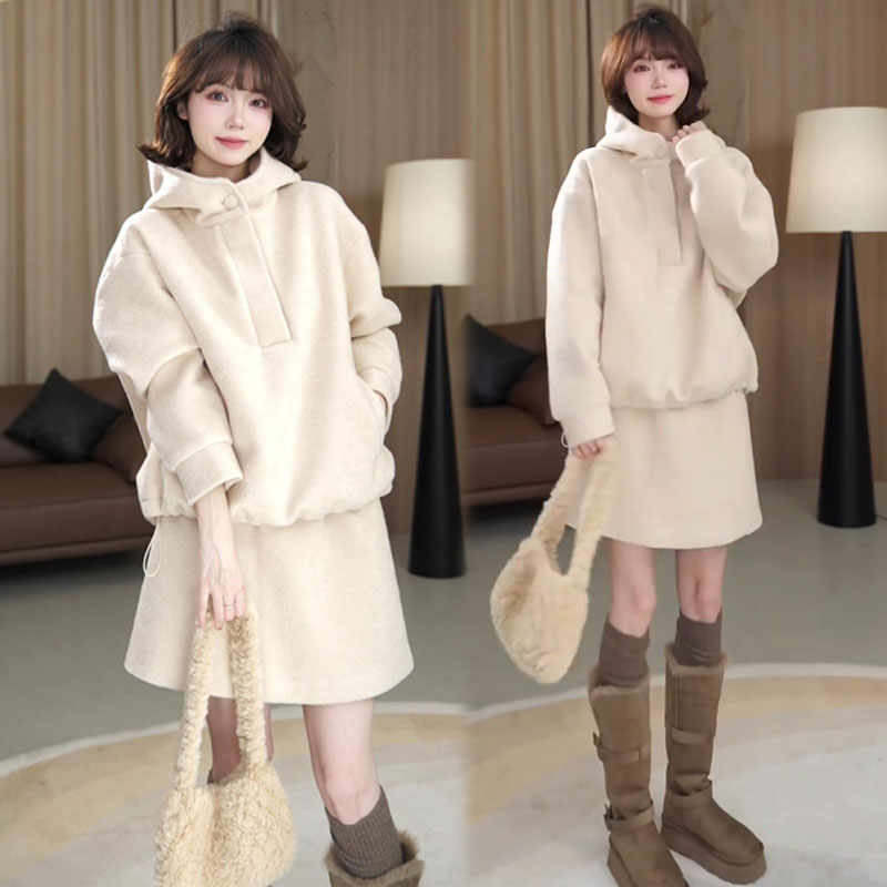 时尚套装女秋冬新款半身裙两件套