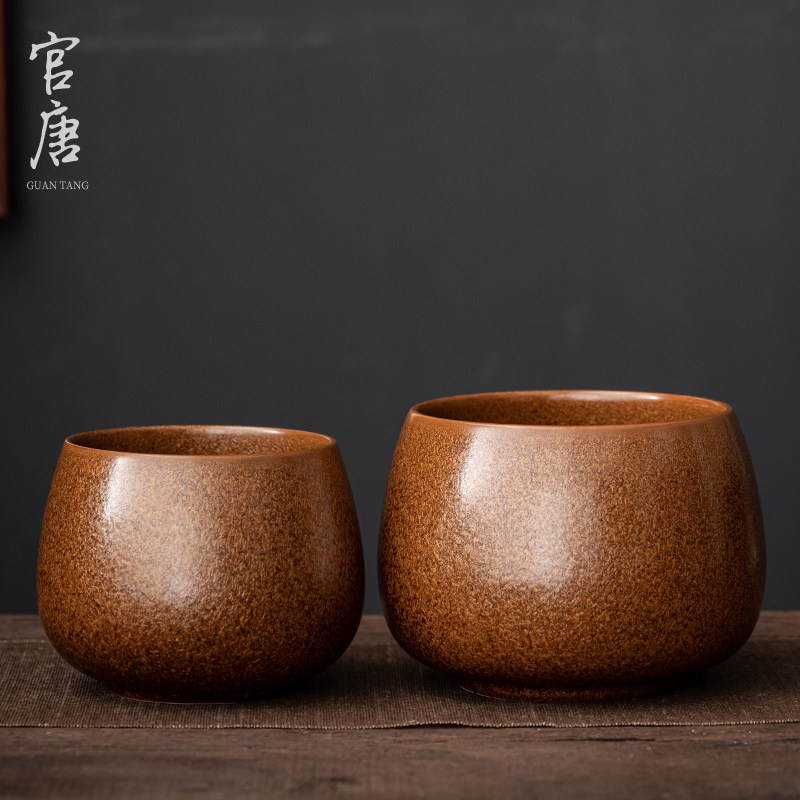 窑变釉茶渣缸禅意茶洗杯家用茶钵复古建水茶渣桶水孟杯洗茶道配件