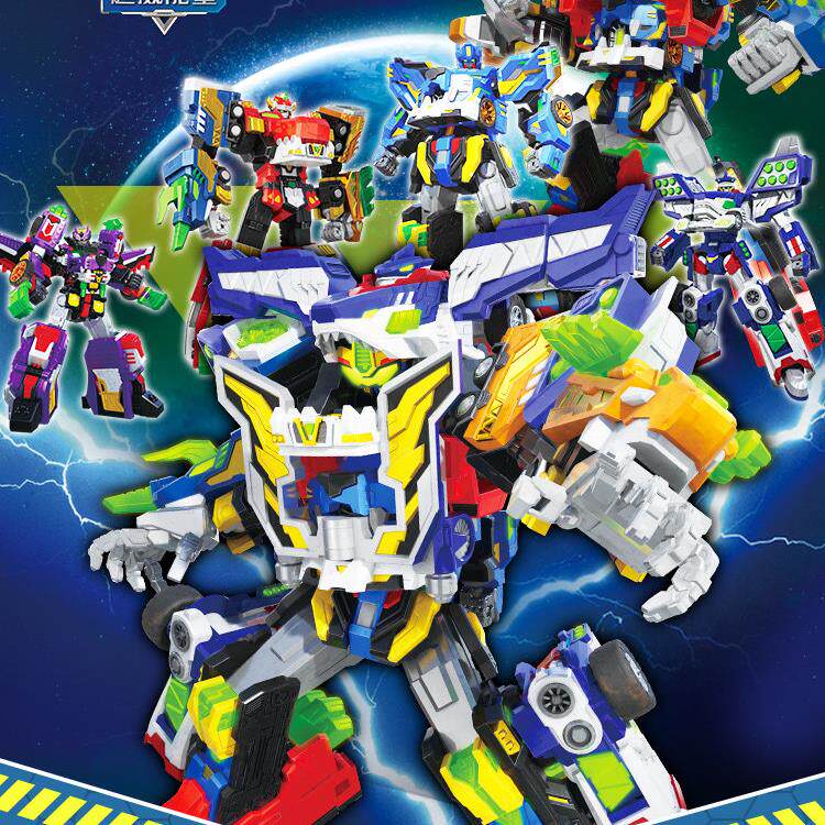 迷你特工队5超威能量龙王机器人武器变身器声光变形男孩儿童正版