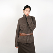 线头计划 男女加厚拉链开衫 bi入款 花纱桑蚕丝山羊绒