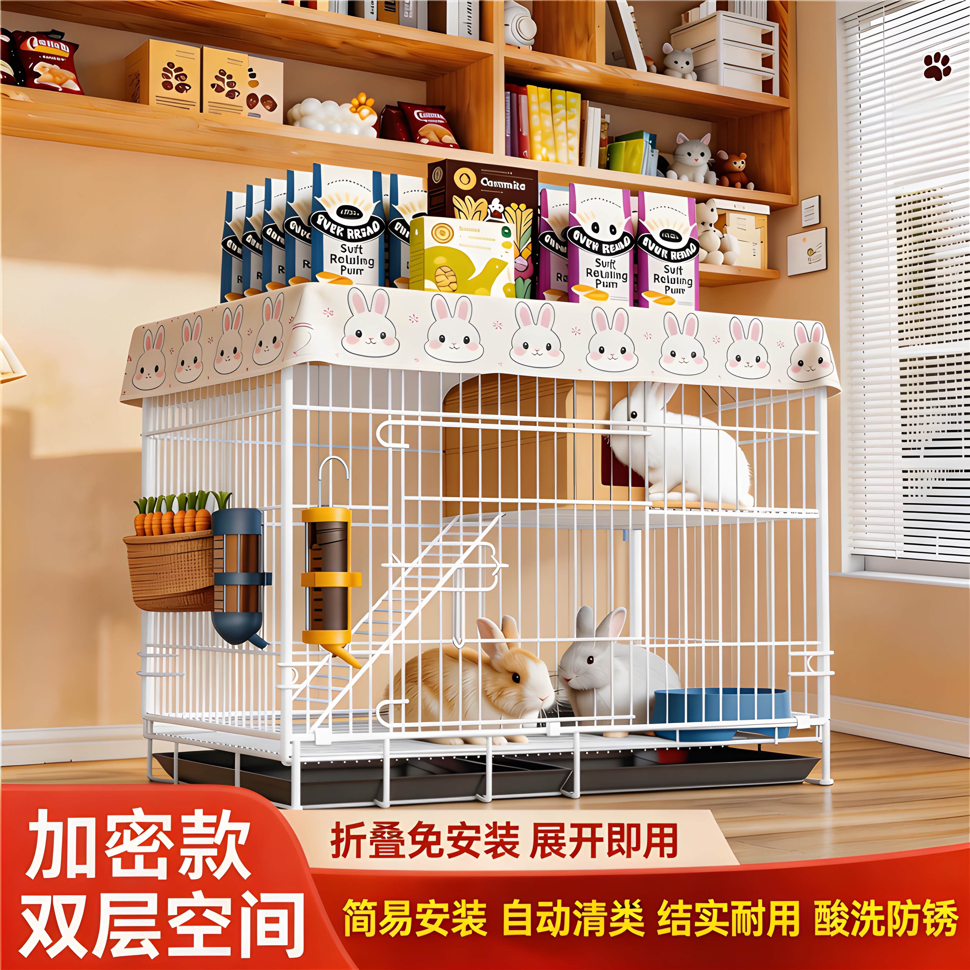 养小型宠物专用笼子自动清粪大号图片