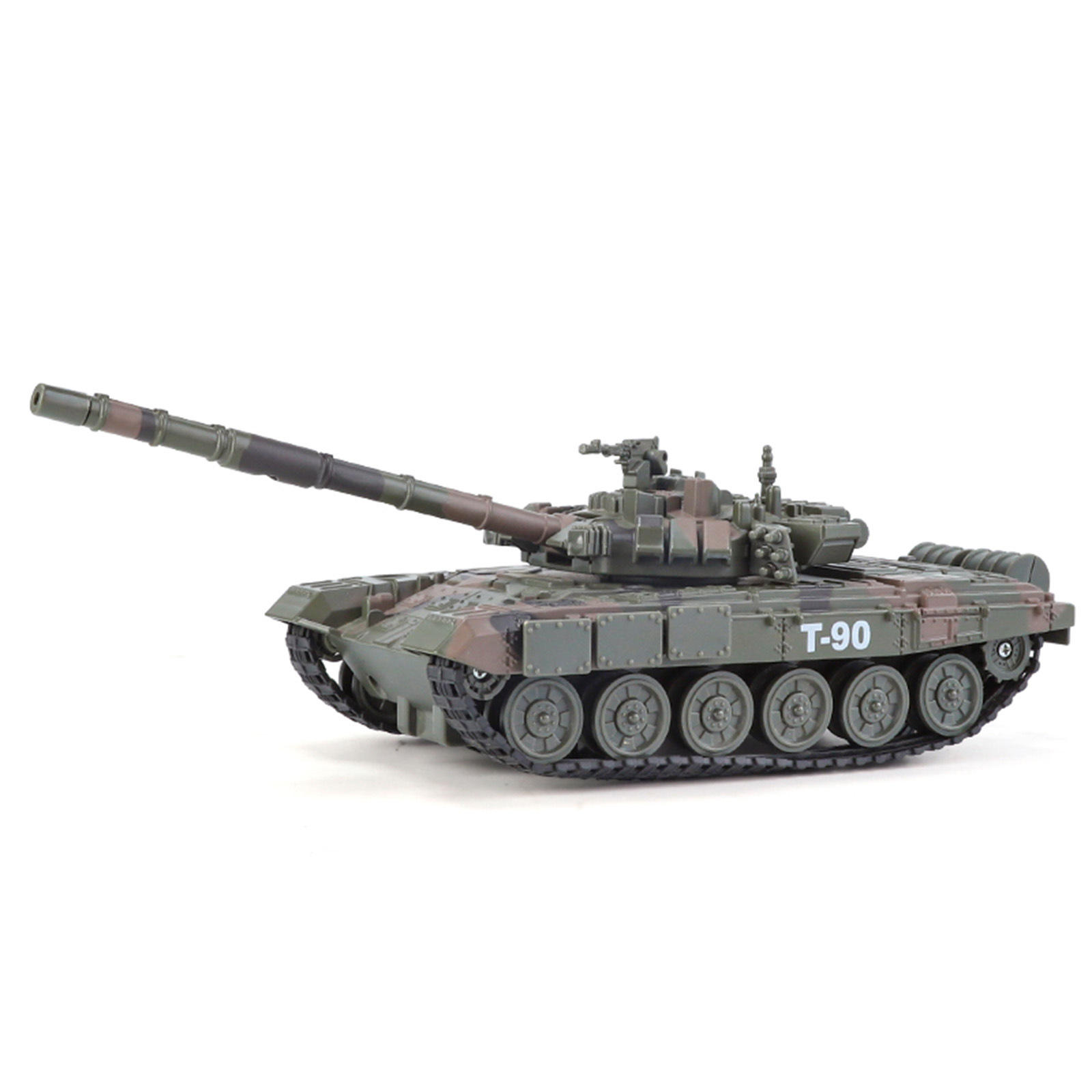 盒装新豪迪 T-90主战坦克喷雾版仿真合金军事模型充电版玩具