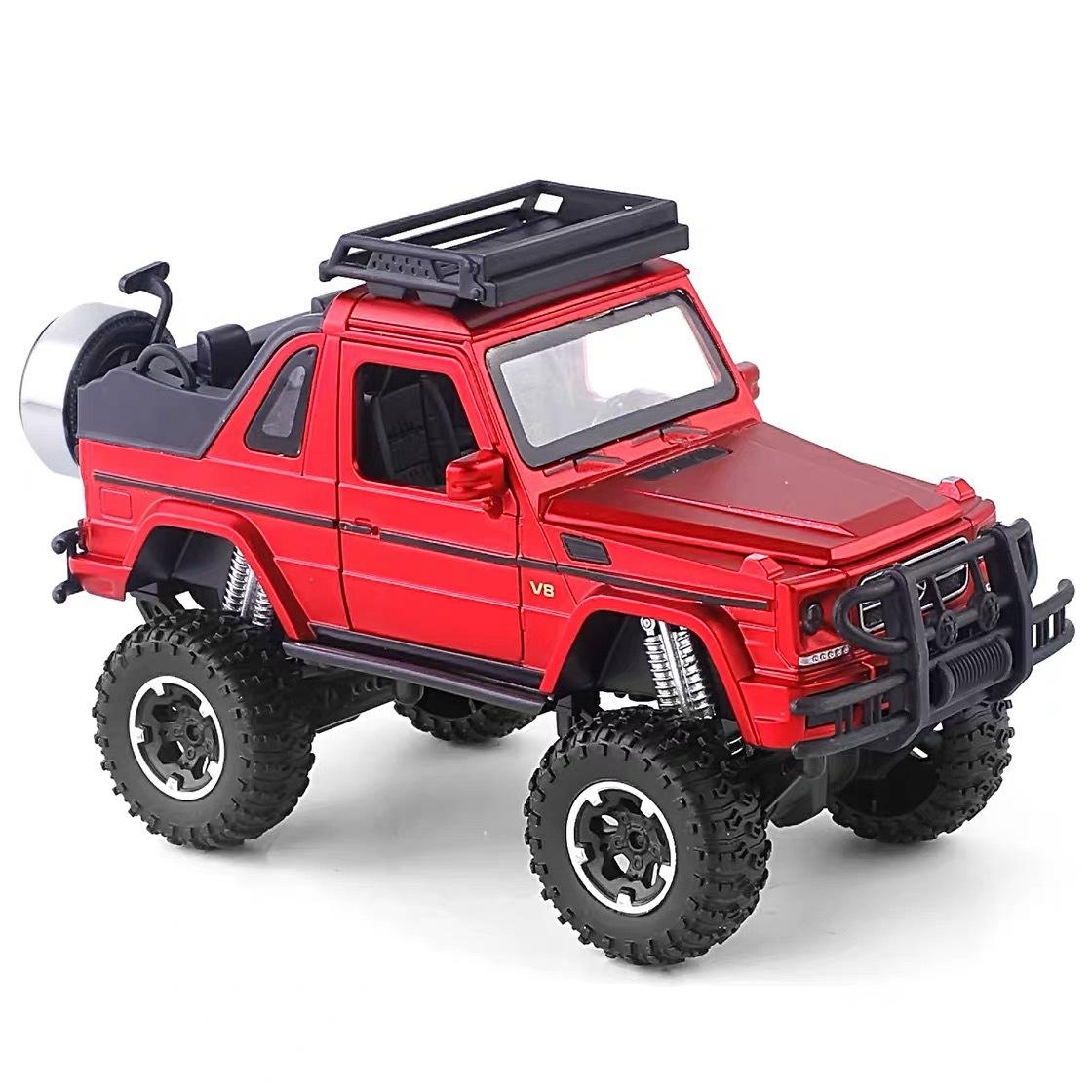 新款 仿真大奔G500敞蓬越野合金模型 儿童声光玩具汽车