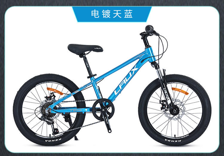 雷克斯童趣200山地自行车儿童20/22寸变速7速铝合金车架男女孩
