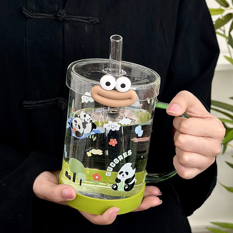 茶迷高硼硅办公居家清新玻璃杯