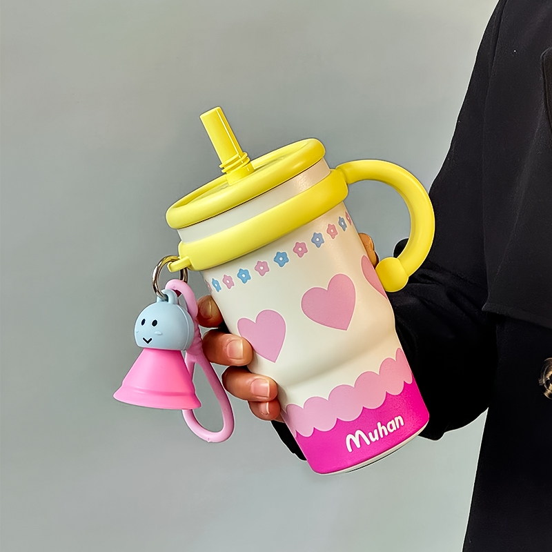 高颜值可爱保温杯户外运动便携