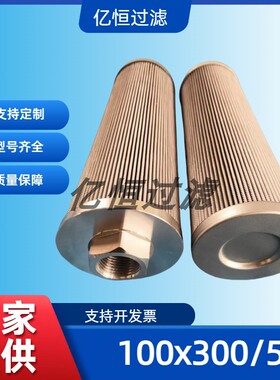 品质保障ZL100*300/5液压油滤芯HC8700FKT8H滤芯滤清器亿恒过滤