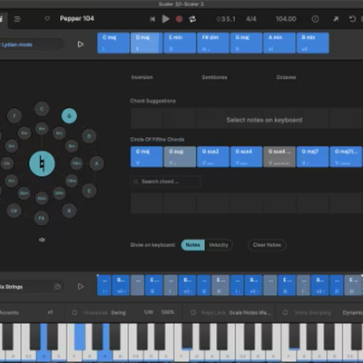 智能和弦插件 Scaler Music Scaler 3-1.0.6 支持Win/Mac
