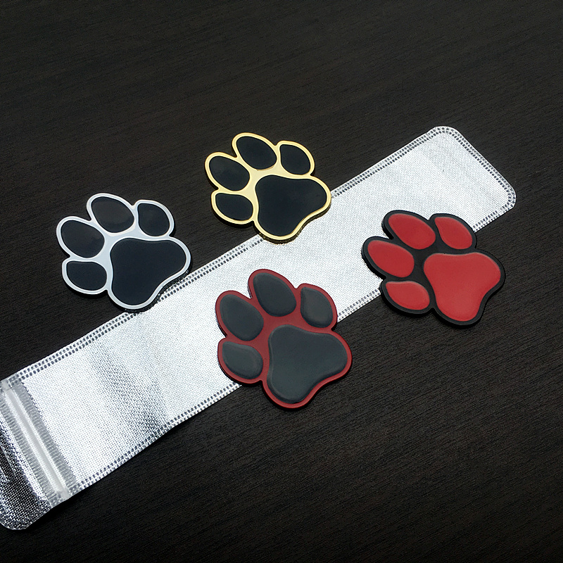 立体熊掌印车贴车身后尾标划痕