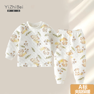 宝宝纯棉套装秋冬保暖