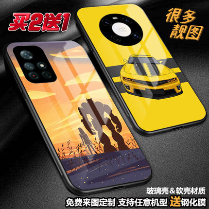 大黄蜂变形金刚手机壳适用红米note12proplus note11 1098k60k50k40k30k20k10玻璃小米13 12t11ultra至尊98