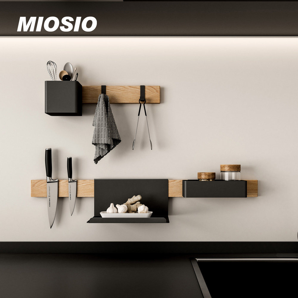 miosio壁挂刀座墙上挂墙调味料架
