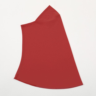 solid color bottom Headscarf cap collar small woman long