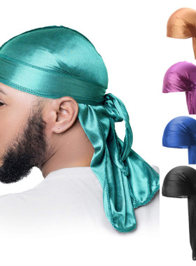 pirate hat 绑带海盗帽 披风头巾帽 包头帽子DURAG TJM-05C