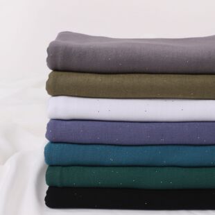 scarf women 纯色洒金莫代尔柔软长巾弹性丝光棉汗布女士包头围巾