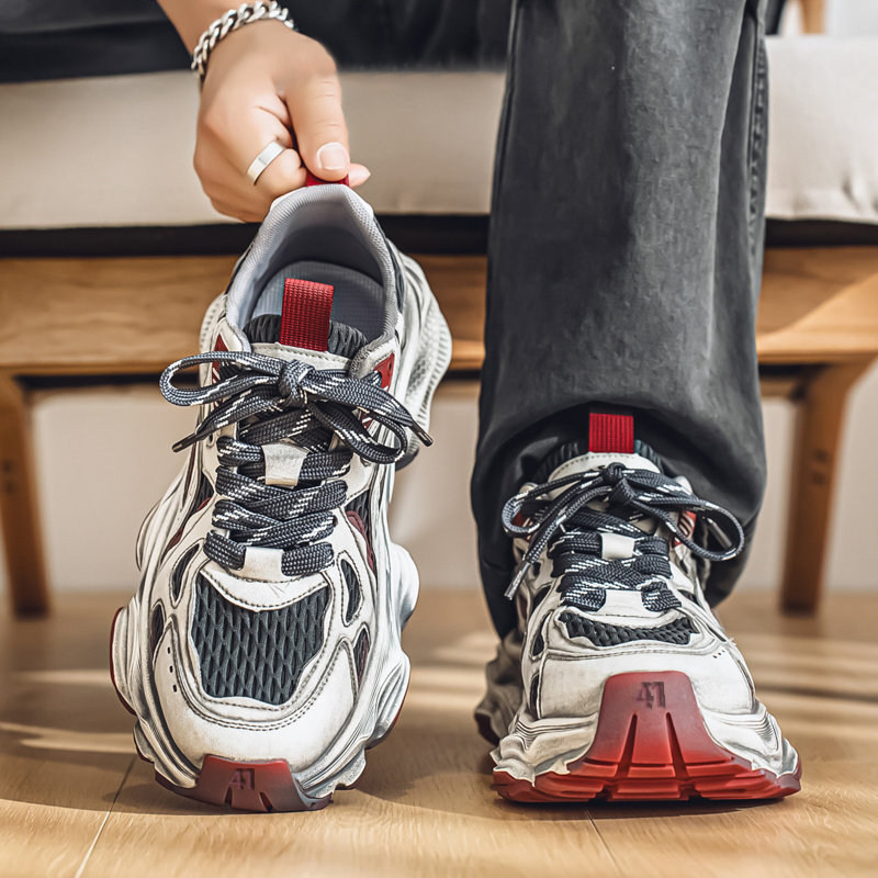 【原单货】潮牌男鞋春季透气网面运动休闲2026新跑步高级感老爹鞋,流行男鞋,老爹鞋,淘宝优惠券,粉丝福利购,淘宝优惠卷