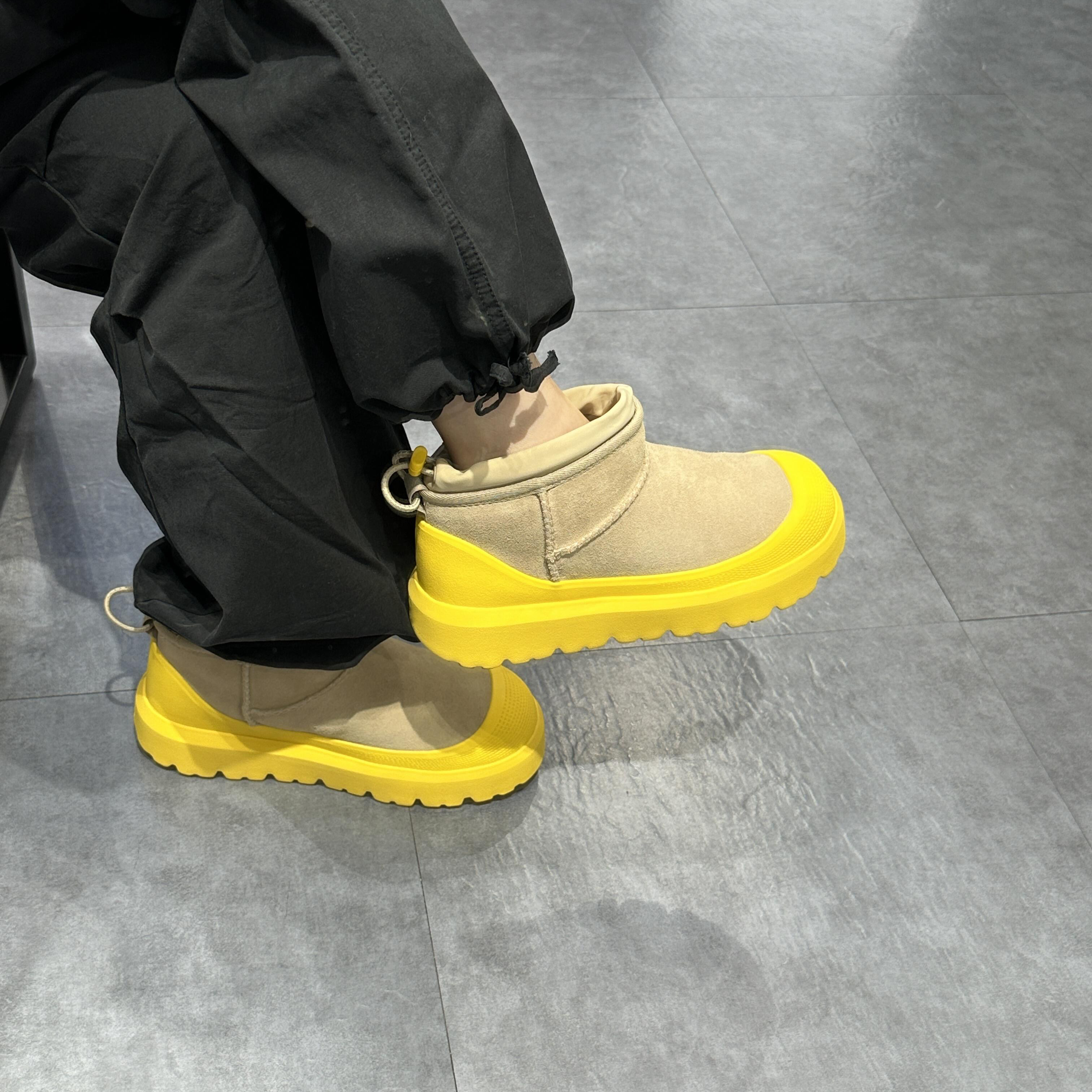 塔斯曼厚底彩壳雪地靴男女款2025冬季新款羊皮毛一体保暖棉靴男鞋,流行男鞋,时尚雪地靴,淘宝优惠券,粉丝福利购,淘宝优惠卷