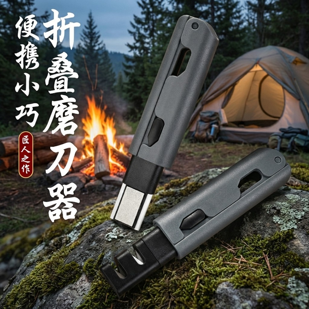 德国户外求生折叠磨刀器便携磨刀器露营合金陶瓷磨刀石刀具打磨,厨房/烹饪用具,磨刀器/磨刀石/磨刀架,淘宝优惠券,粉丝福利购,淘宝优惠卷