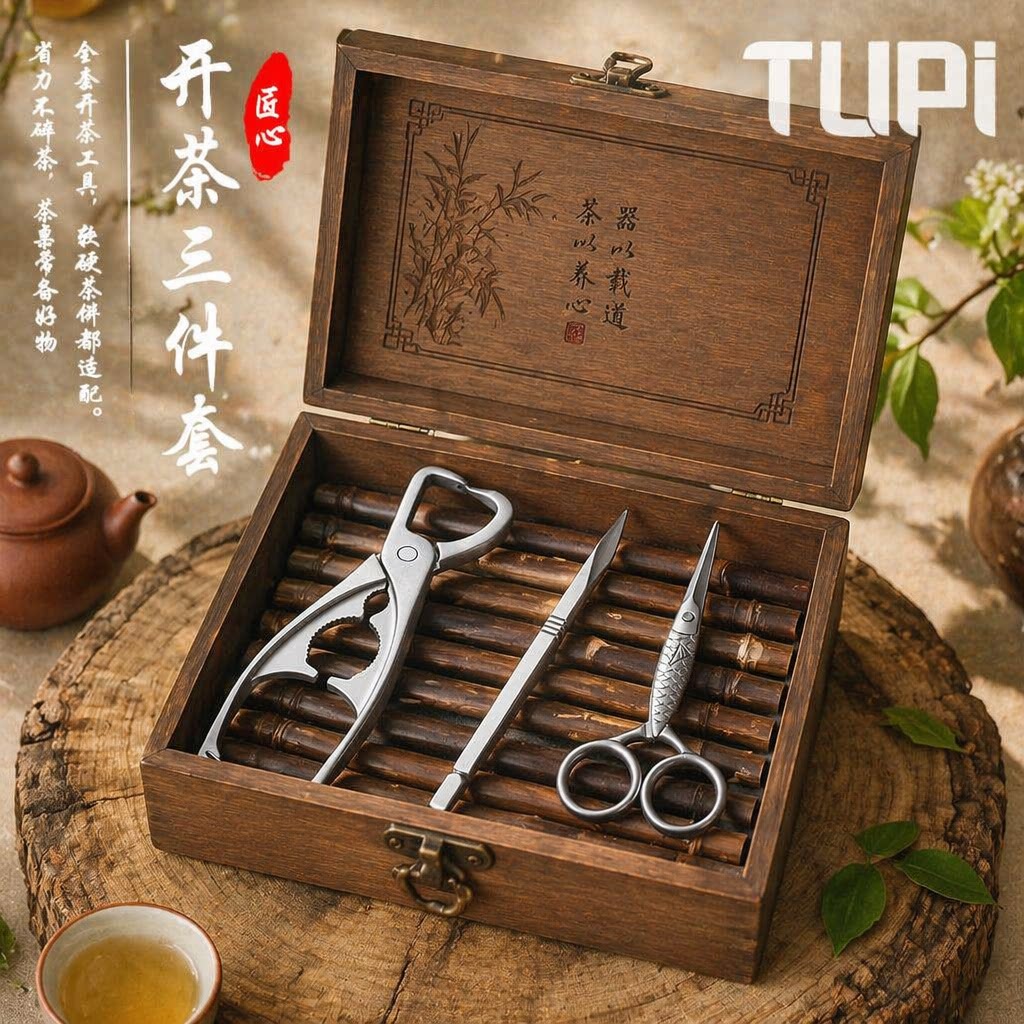 TUPI304专业撬茶茶钳开茶饼茶砖省力工具精选手工茶砖茶饼撬刀