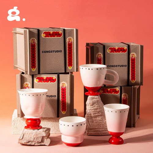 CONGSTUDIO陶瓷纯手工手捏杯