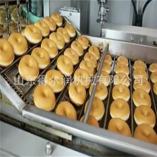 自动翻转翻面裹浆 h产量 休闲食品汉堡面包甜甜圈油炸机 6000个