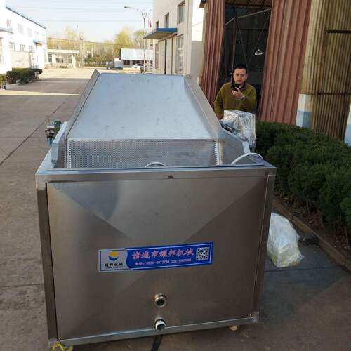 江米条油炸机 小型燃气炒糖油炸机自动翻锅大型食品油炸机
