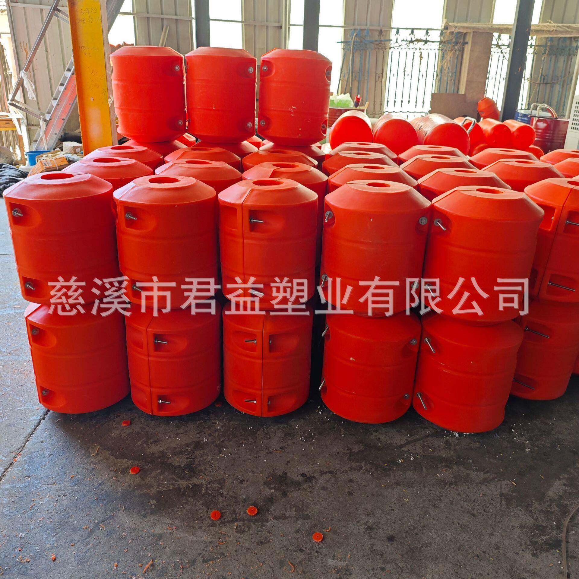 海上排泥去污管道浮子 抽水塑料管道浮筒 大浮力托举水上管道浮体