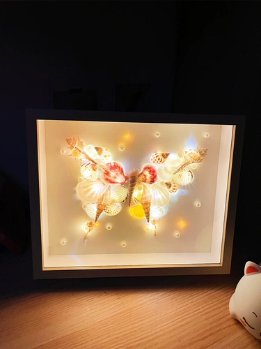 Ночник, набор материалов с бабочкой, фоторамка, DIY