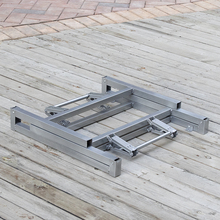 桌腿支架 正方形铁桌架 吃饭桌子腿 金属桌脚 餐台脚架 折叠架子