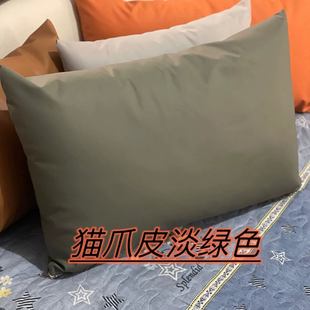 防猫抓科技布抱枕客厅沙发靠垫轻奢靠枕真皮靠背垫猫抓布纯色防水