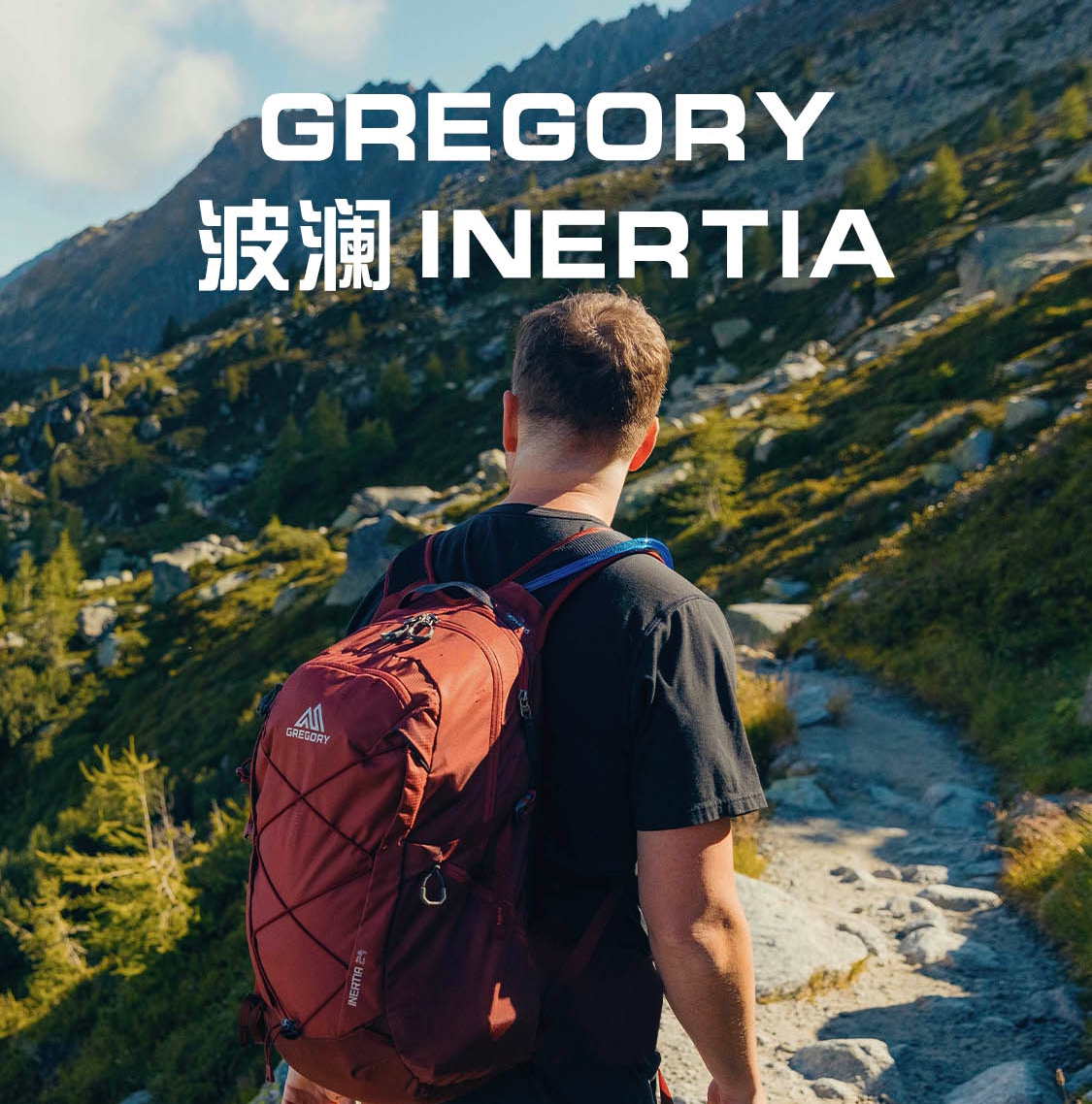 gregory格里高利inertia波澜登山包户外背包男徒步旅行双肩背包邮
