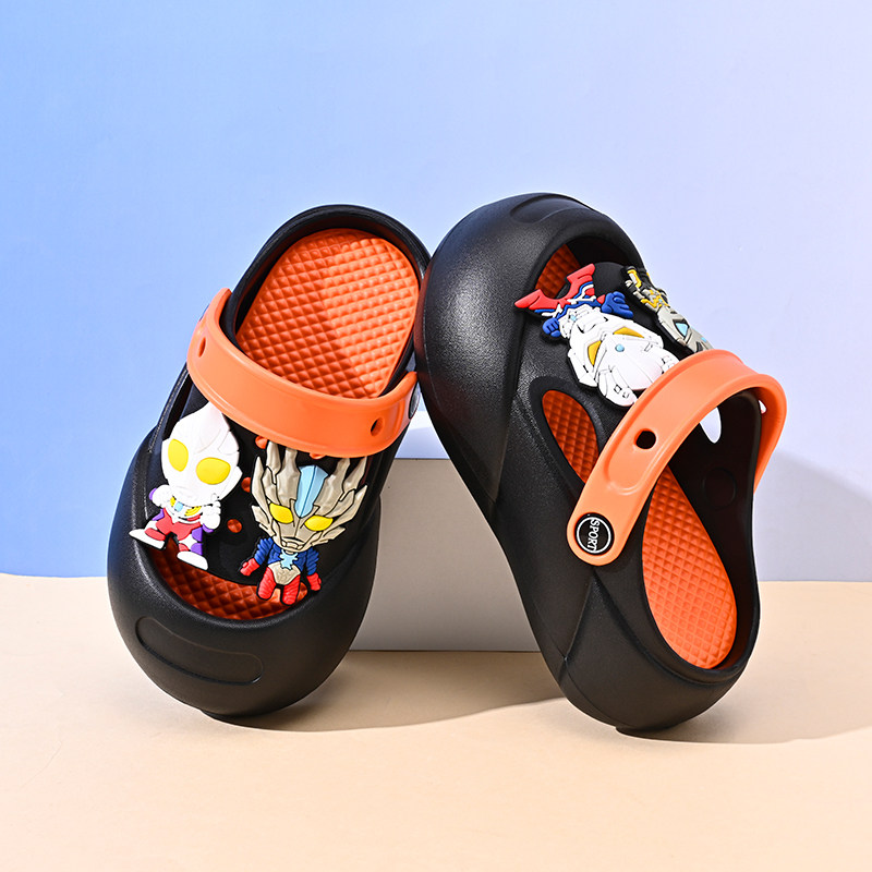 男童洞洞鞋户外儿童凉鞋夏季新款海边包头防撞中大童防滑外穿凉拖