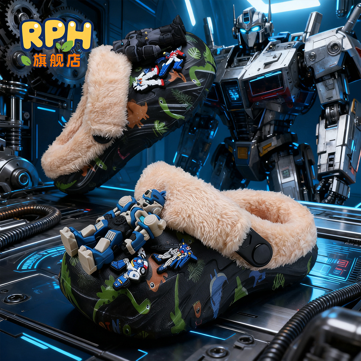 卡通儿童棉拖鞋冬季新款