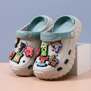 我的世界男童洞洞鞋儿童拖鞋新款防滑防臭男孩夏季青少年沙滩轻便