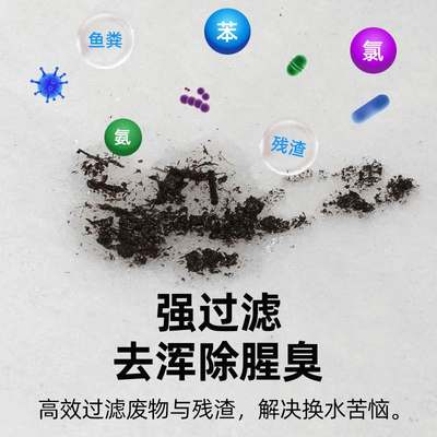 鱼缸过滤棉高密度过滤材料专用白棉水族箱养鱼净化海绵加厚生化棉