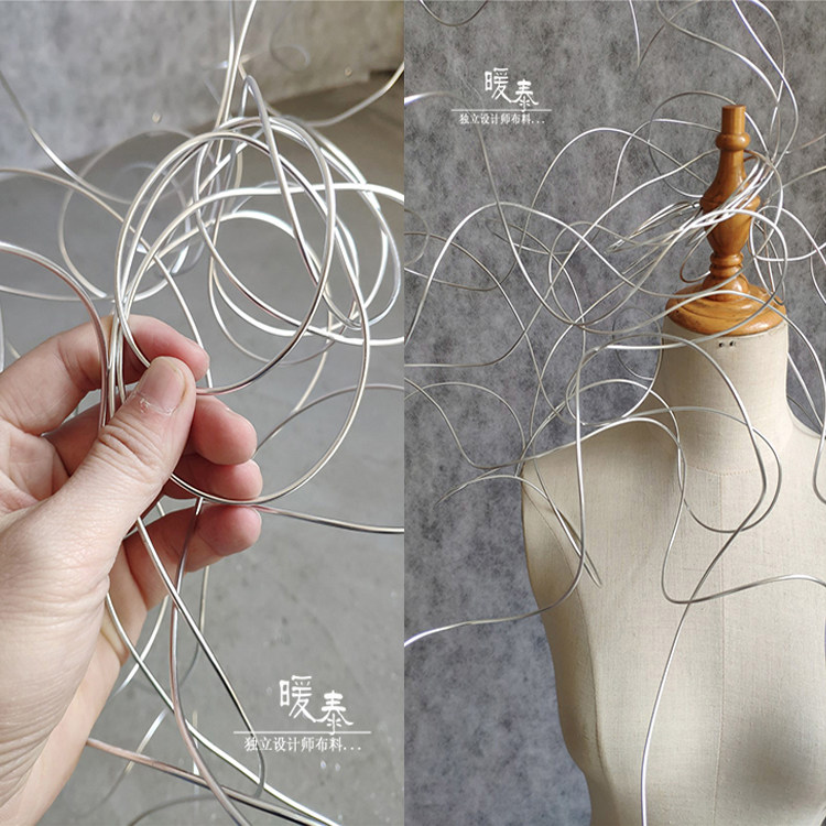 进口硬挺铝线白银色 造型设计师手工辅料 diy编织各种工艺品材料