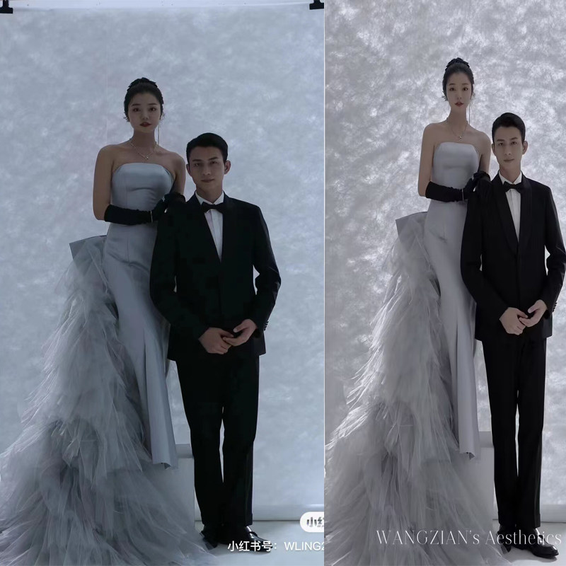 薇拉款透光纸白色肌理影棚影楼婚纱拍摄写真背景纸喷绘艺术写真布