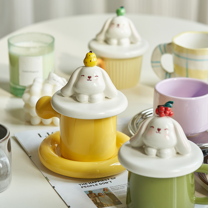 肆月设计师原创马克杯盖