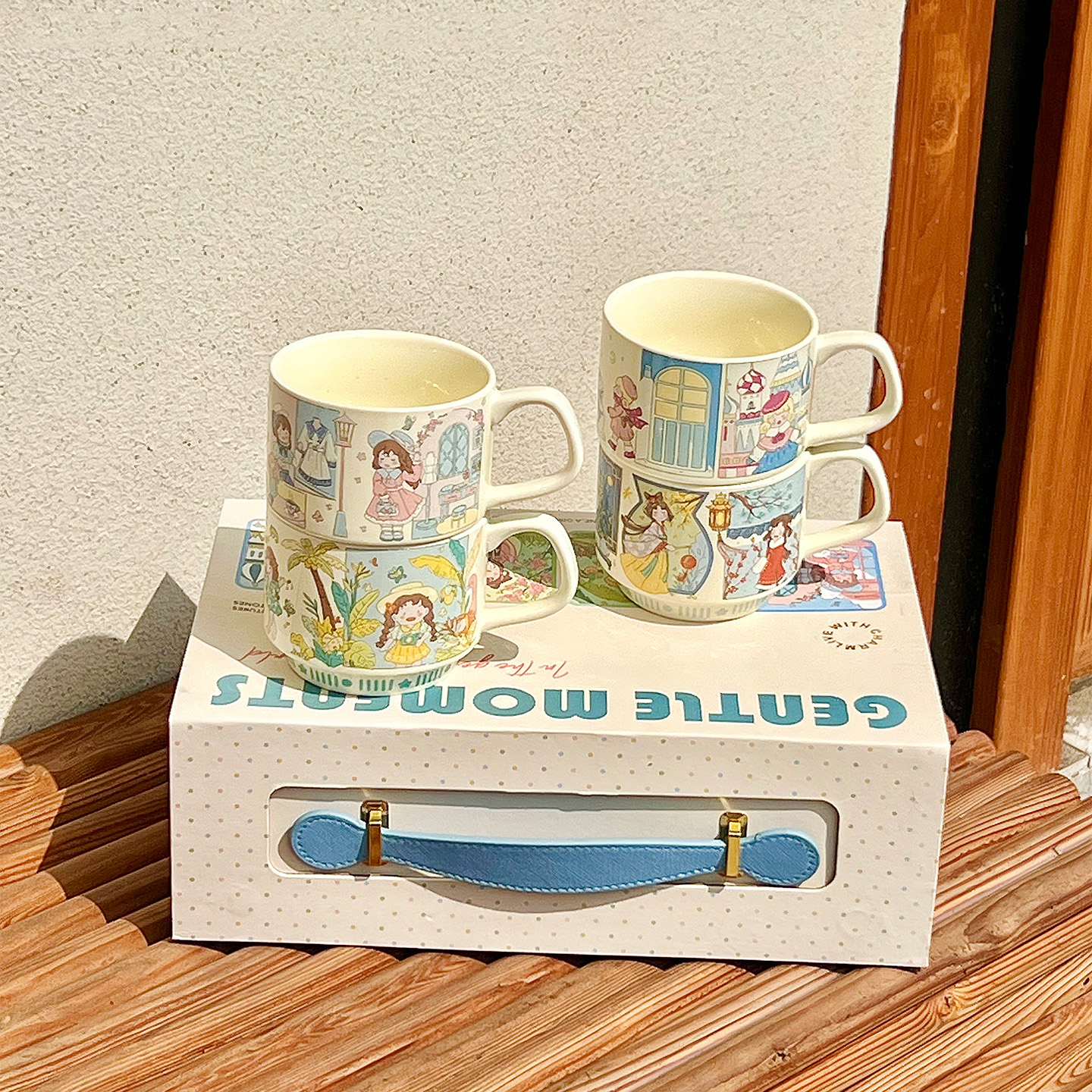 肆月复古童话风陶瓷杯